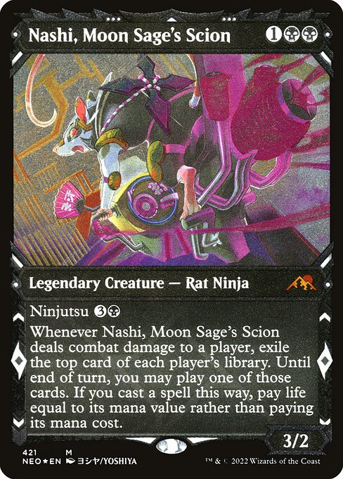 [Foil Etched] NEO 421 Nashi, Moon Sage's Scion (Foil Etched) M