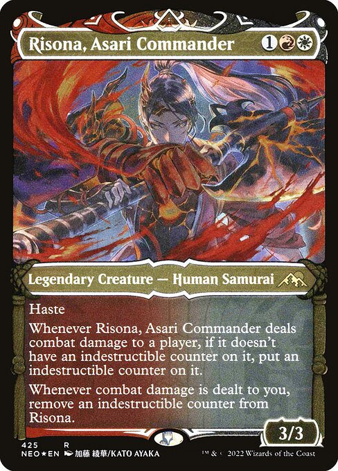 [Foil Etched] NEO 425 Risona, Asari Commander (Foil Etched) R