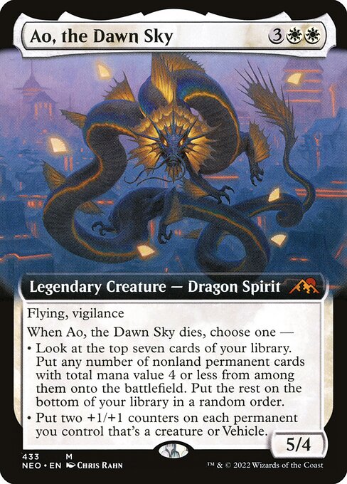 [Foil] NEO 433 Ao, the Dawn Sky (Extended Art) M