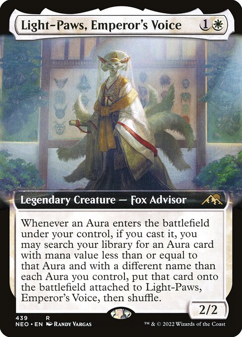 [Foil] NEO 439 Light-Paws, Emperor's Voice (Extended Art) R
