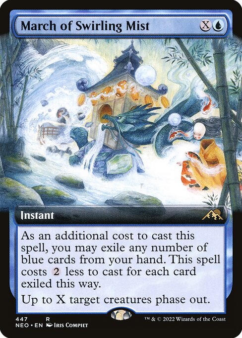 [Foil] NEO 447 March of Swirling Mist (Extended Art) R