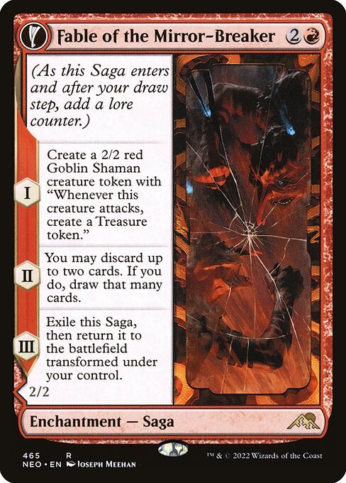 [Foil] NEO 465 Fable of the Mirror-Breaker (Extended Art - 465) R
