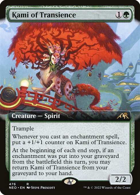 [Foil] NEO 476 Kami of Transience (Extended Art) R