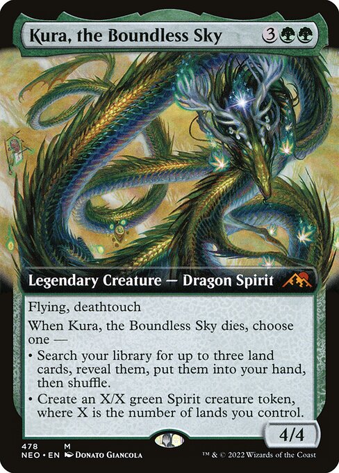 [Foil] NEO 478 Kura, the Boundless Sky (Extended Art) M
