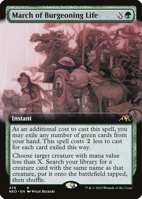 [Foil] NEO 479 March of Burgeoning Life (Extended Art) R