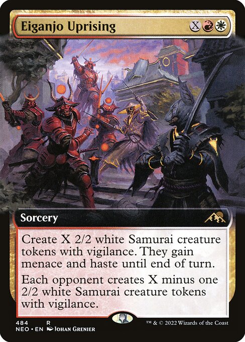 [Foil] NEO 484 Eiganjo Uprising (Extended Art) R