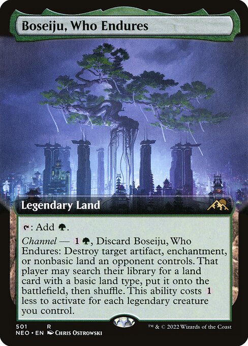 [Foil] NEO 501 Boseiju, Who Endures (Extended Art) R