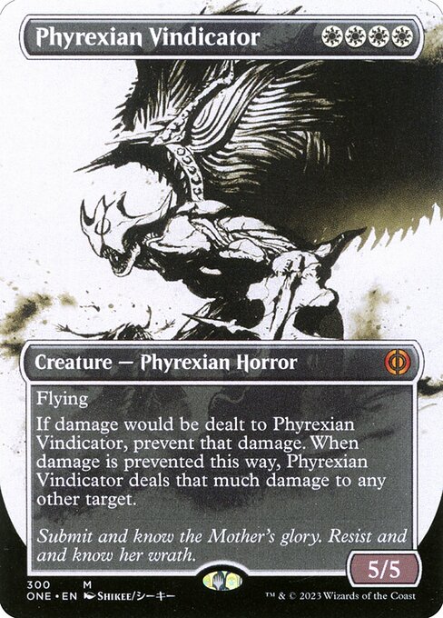 [Foil] ONE 300 Phyrexian Vindicator (300 - Borderless Ichor) M