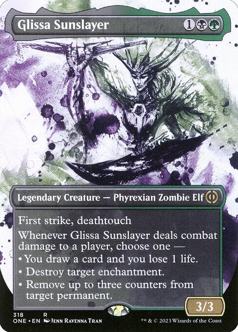 [Foil] ONE 318 Glissa Sunslayer (318 - Borderless Ichor) R