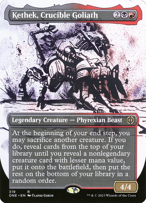 [Foil] ONE 319 Kethek, Crucible Goliath (319 - Borderless Ichor) R