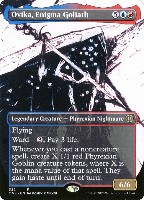 [Foil] ONE 322 Ovika, Enigma Goliath (322 - Borderless Ichor) R