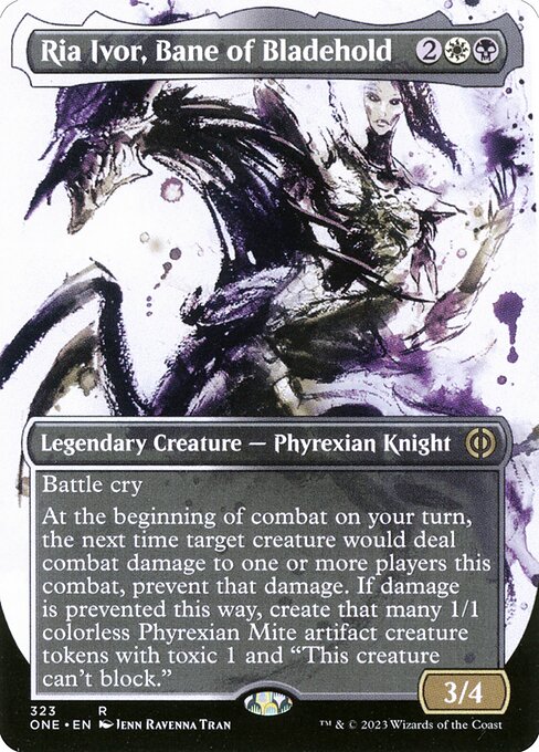 [Foil] ONE 323 Ria Ivor, Bane of Bladehold (323 - Borderless Ichor) R