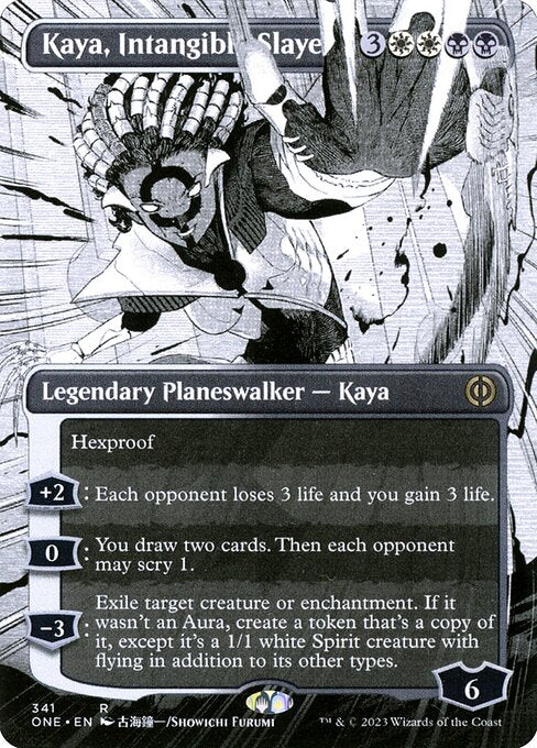 [Foil] ONE 341 Kaya, Intangible Slayer (341 - Borderless Manga) R