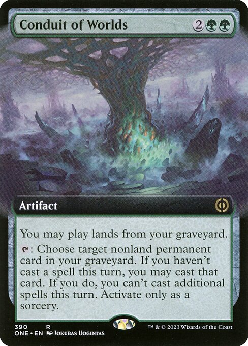[Foil] ONE 390 Conduit of Worlds (Extended Art) R