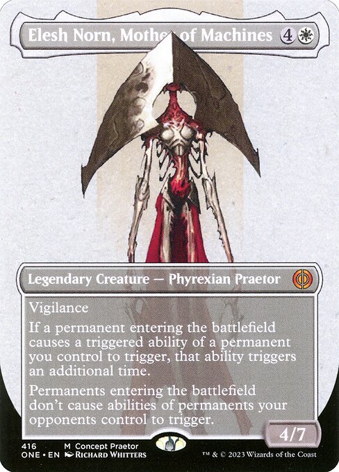[Foil] ONE 416 Elesh Norn, Mother of Machines (416 - Borderless Concept Praetor) M