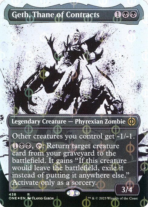 [Foil] ONE 438 Geth, Thane of Contracts (438 - Step-and-compleat Foil) R