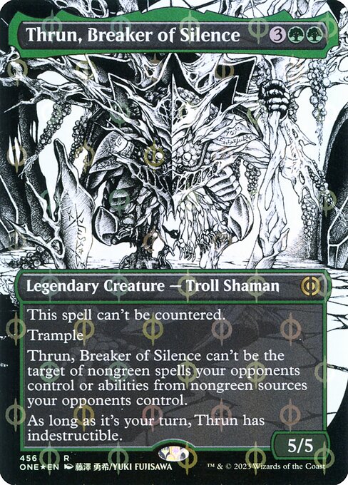 [Foil] ONE 456 Thrun, Breaker of Silence (456 - Step-and-compleat Foil) R