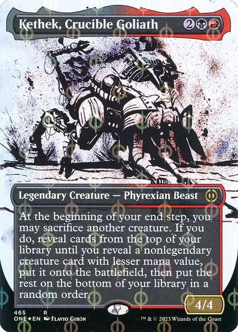 [Foil] ONE 465 Kethek, Crucible Goliath (465 - Step-and-compleat Foil) R