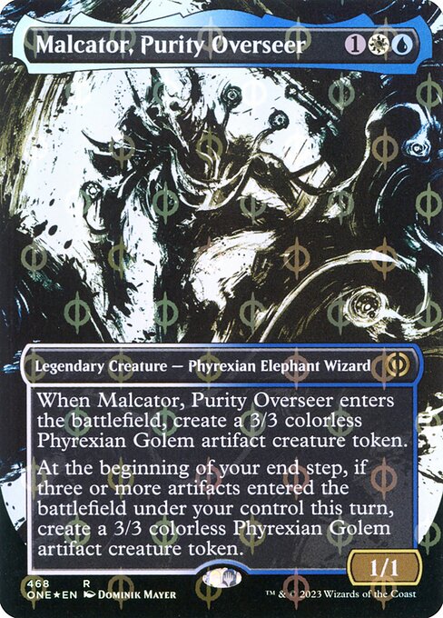 [Foil] ONE 468 Malcator, Purity Overseer (468 - Step-and-compleat Foil) R