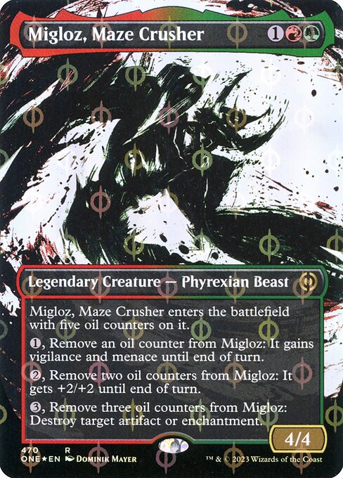 [Foil] ONE 470 Migloz, Maze Crusher (470 - Step-and-compleat Foil) R