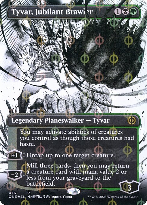 [Foil] ONE 476 Tyvar, Jubilant Brawler (476 - Step-and-compleat Foil) R