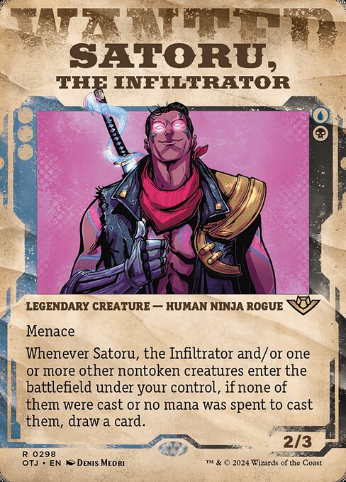 [Foil] OTJ 298 Satoru, the Infiltrator (0298 - Showcase) R