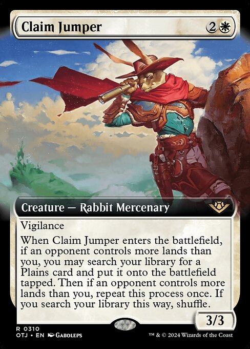 [Foil] OTJ 310 Claim Jumper (0310 - Extended Art) R