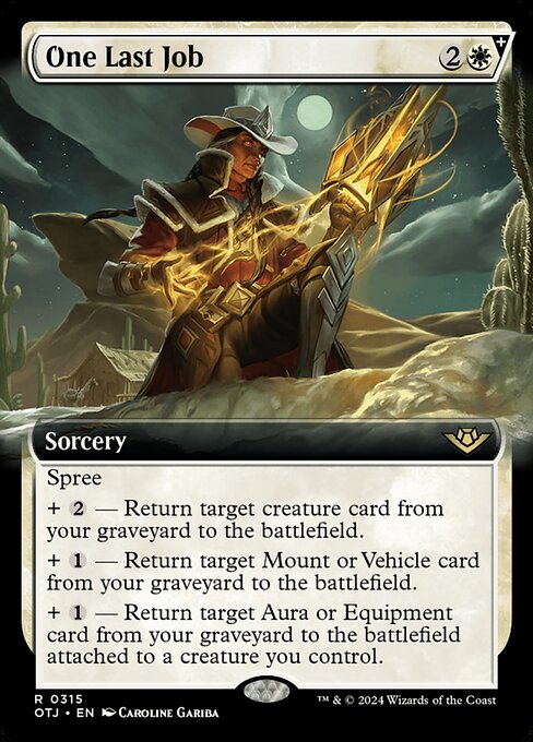 [Foil] OTJ 315 One Last Job (0315 - Extended Art) R