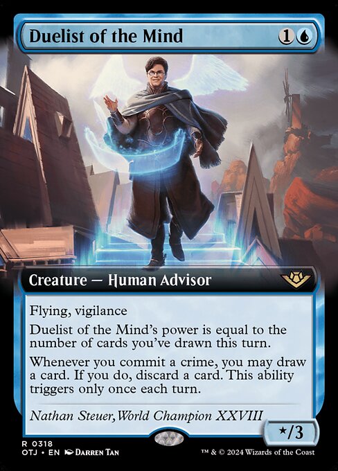 [Foil] OTJ 318 Duelist of the Mind (0318 - Extended Art) R
