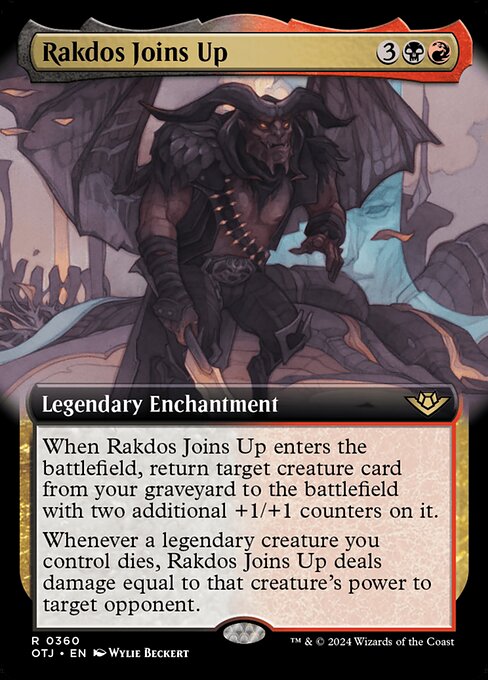 [Foil] OTJ 360 Rakdos Joins Up (0360 - Extended Art) R