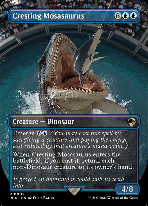 [Foil] REX 002 Cresting Mosasaurus (0002) R