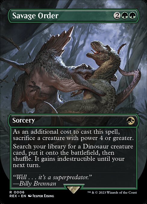 [Foil] REX 006 Savage Order (0006) R