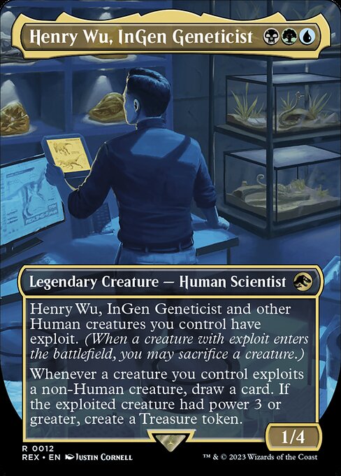 [Foil] REX 012 Henry Wu, InGen Geneticist (0012) R