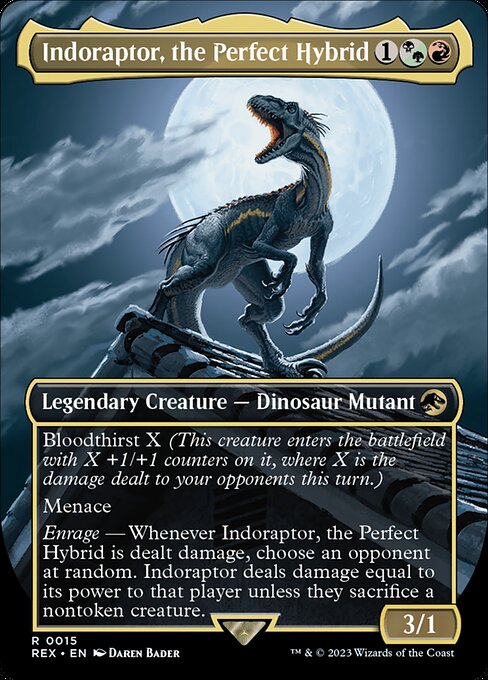 [Foil] REX 015 Indoraptor, the Perfect Hybrid (0015) R