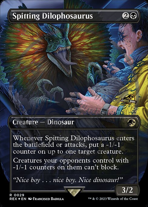 [Foil] REX 029 Spitting Dilophosaurus (0029 - Emblem Foil) R
