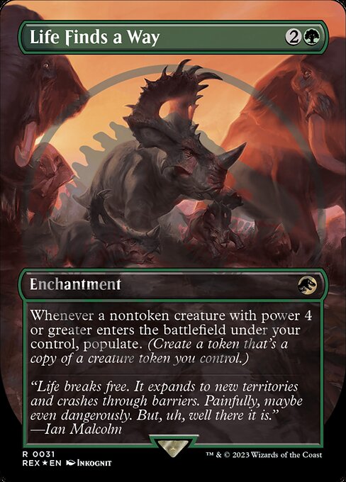 [Foil] REX 031 Life Finds a Way (0031 - Emblem Foil) R