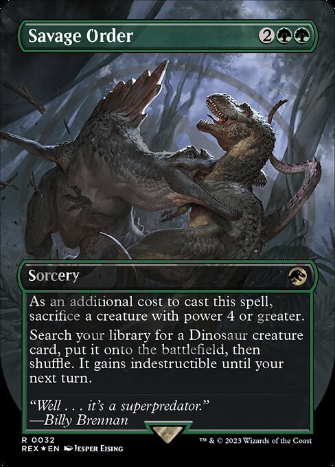 [Foil] REX 032 Savage Order (0032 - Emblem Foil) R