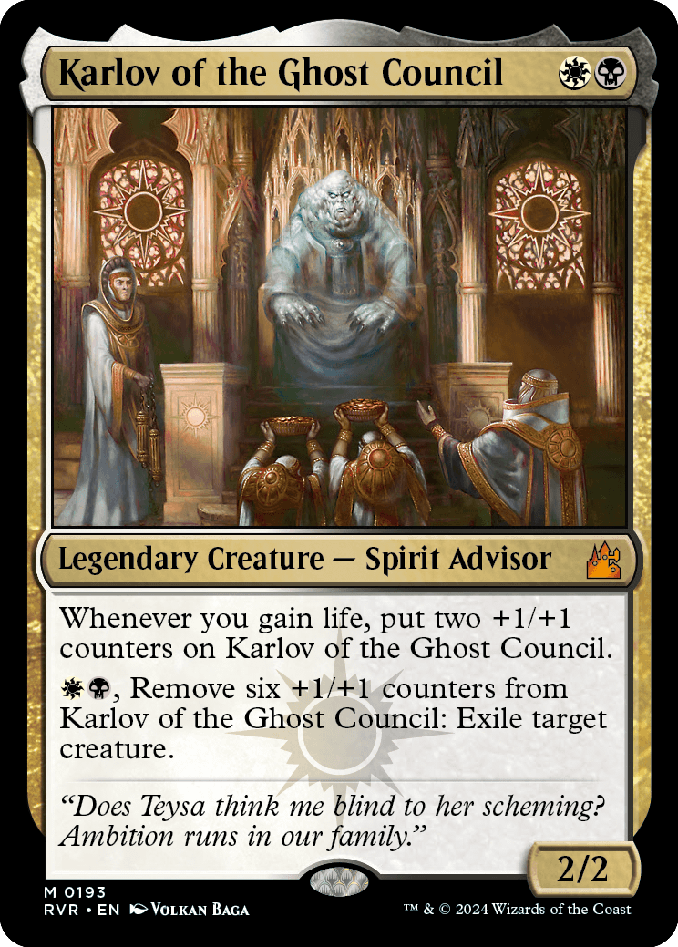 RVR 193 Karlov of the Ghost Council M