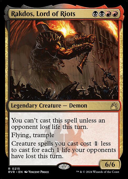 [Foil] RVR 215 Rakdos, Lord of Riots R