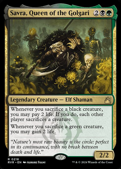 RVR 218 Savra, Queen of the Golgari R