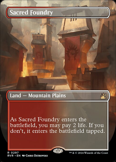 [Foil] RVR 297 Sacred Foundry (0297 - Borderless) R