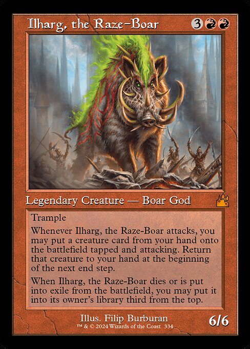 RVR 334 Ilharg, the Raze-Boar (0334 - Retro Frame) M