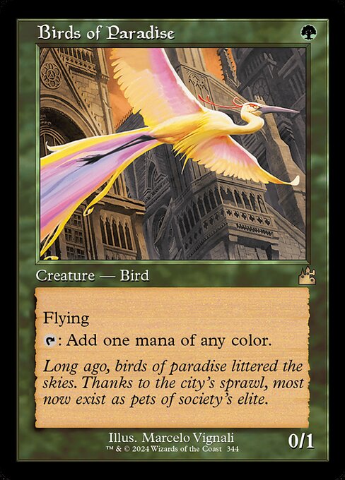 RVR 344 Birds of Paradise (0344 - Retro Frame) R