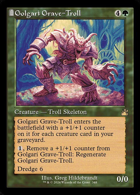 RVR 348 Golgari Grave-Troll (0348 - Retro Frame) R