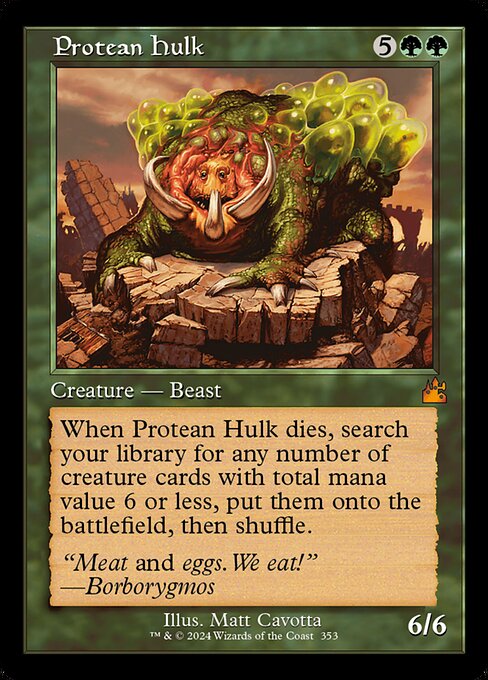 [Foil] RVR 353 Protean Hulk (0353 - Retro Frame) M