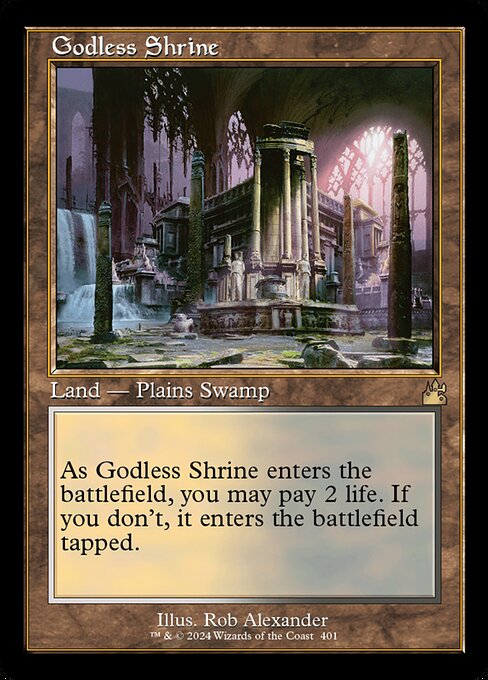 [Foil] RVR 401 Godless Shrine (0401 - Retro Frame) R