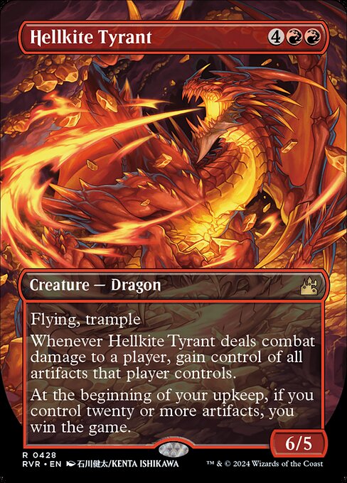 [Foil] RVR 428 Hellkite Tyrant (0428 - Anime) R