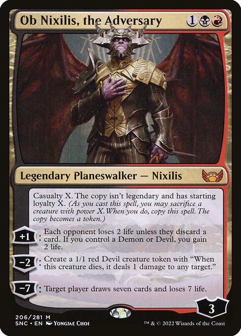 [Foil] SNC 206 Ob Nixilis, the Adversary M