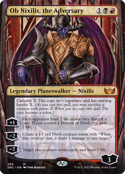 [Foil] SNC 284 Ob Nixilis, the Adversary (Borderless) M