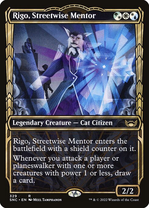 [Foil] SNC 329 Rigo, Streetwise Mentor (Showcase) R